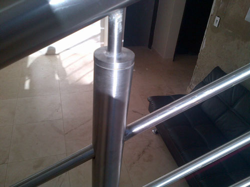 stainless steel balustrades in a private residence