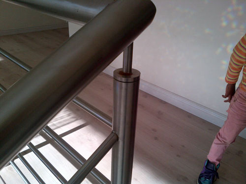 stainless steel balustrades in a private residence